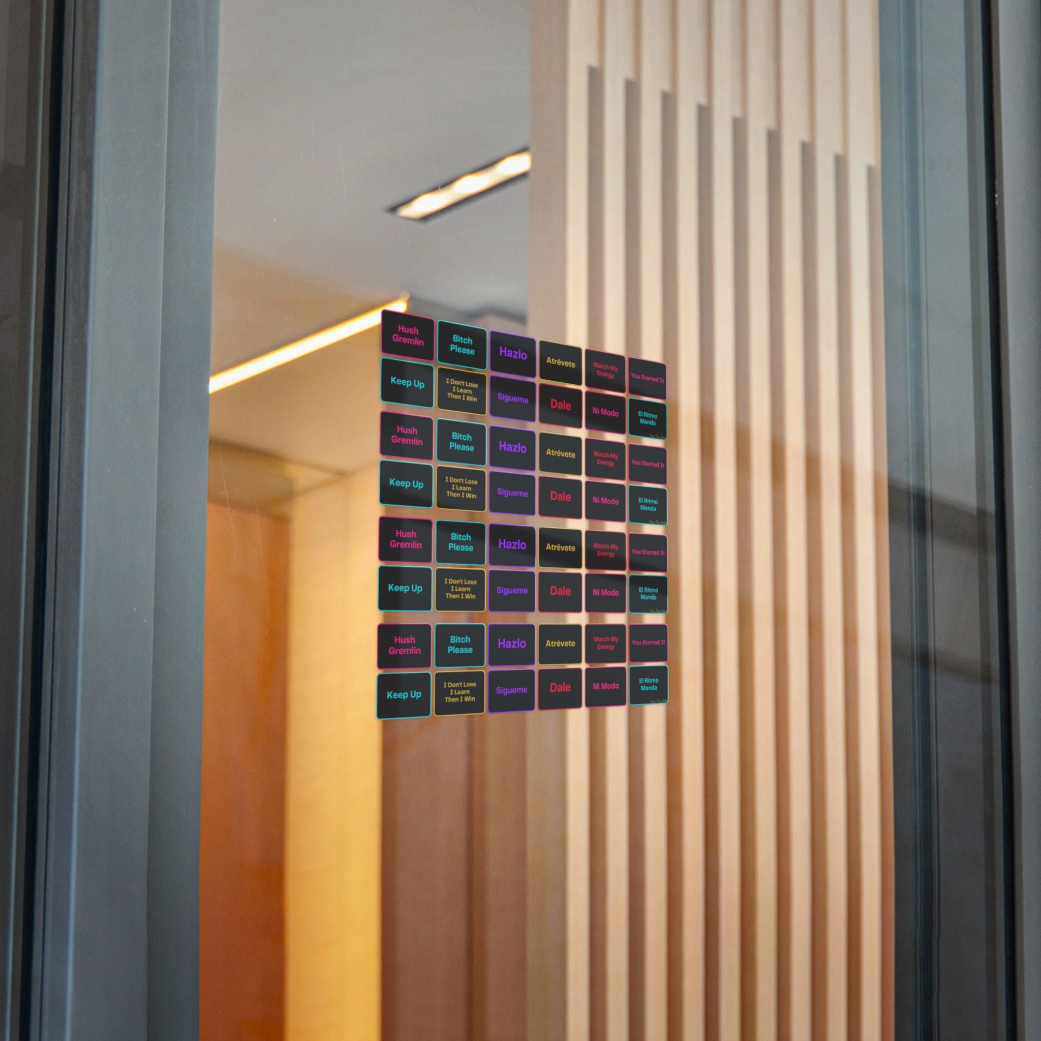 Neon Mood Die-Cut Stickers | Flame Coded