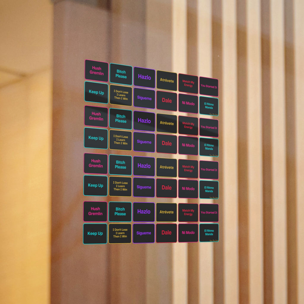 Neon Mood Die-Cut Stickers | Flame Coded