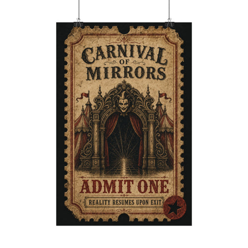 Admit One Artifact poster showing the monumental ticket design